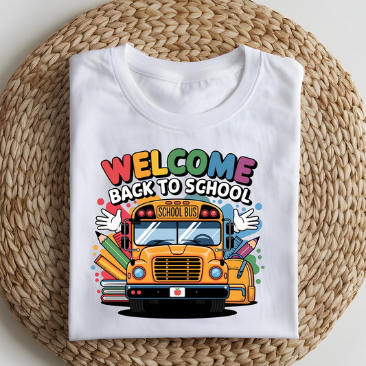 DTF T-Shirt Transfer | Ready to Press | DIY Heat Transfer for Clothing, Hoodies, Sweatshirt | Back to school DTF100928