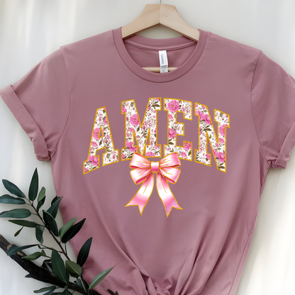 DTF T-Shirt Transfer | Ready to Press | DIY Heat Transfer for Clothing, Hoodies, Sweatshirt | Amen -  DTF100776