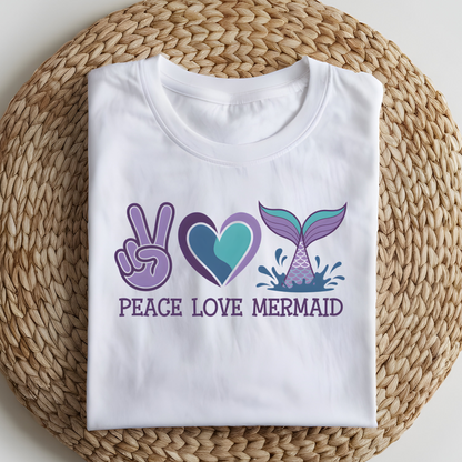 DTF T-Shirt Transfer | Ready to Press | DIY Heat Transfer for Clothing, Hoodies, Sweatshirt | Mermaid DTF100890