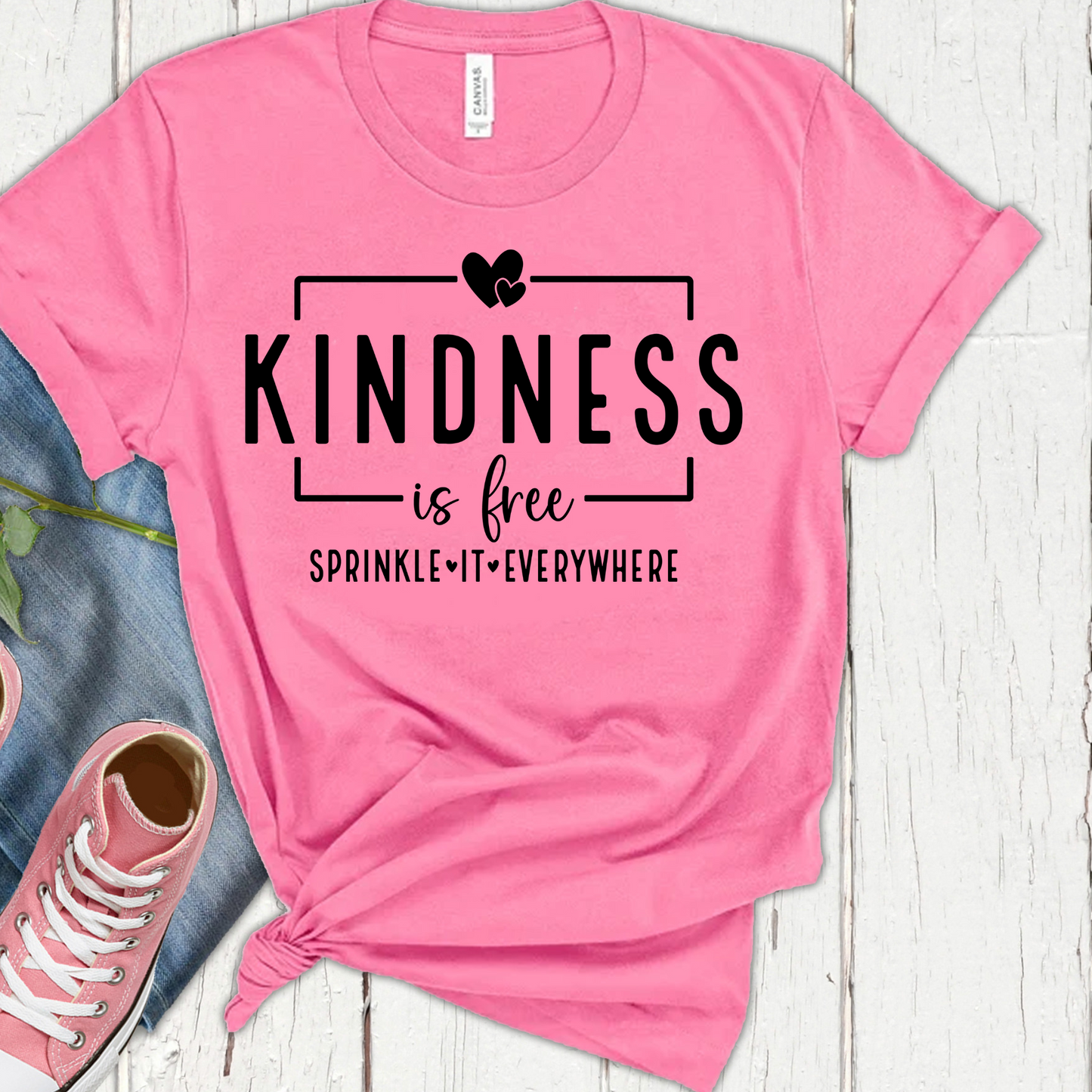 DTF Shirt Transfer - Ready to Press - Kindness Is Free -  DTF100489