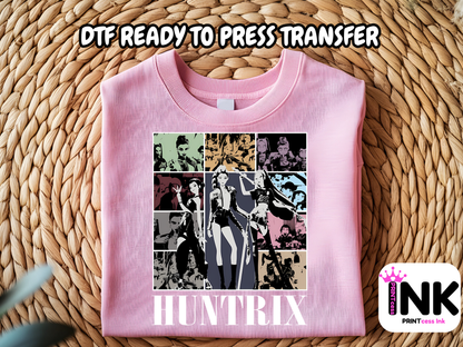Huntrix DTF100997 | DTF T-Shirt Transfer | Ready to Press | DIY Heat Transfer for Clothing, Hoodies, Sweatshirt
