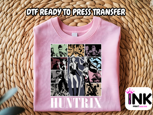 Huntrix DTF100997 | DTF T-Shirt Transfer | Ready to Press | DIY Heat Transfer for Clothing, Hoodies, Sweatshirt
