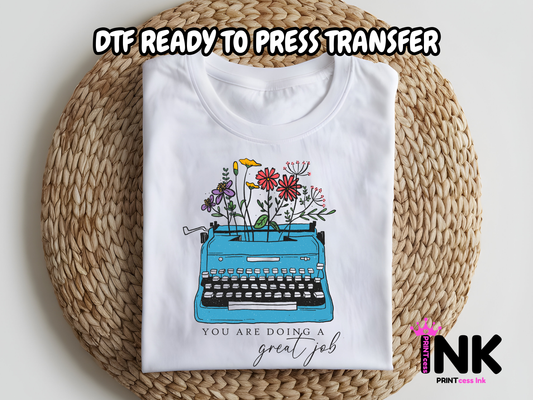 Vintage Flowers DTF100986 | DTF T-Shirt Transfer | Ready to Press | DIY Heat Transfer for Clothing, Hoodies, Sweatshirt