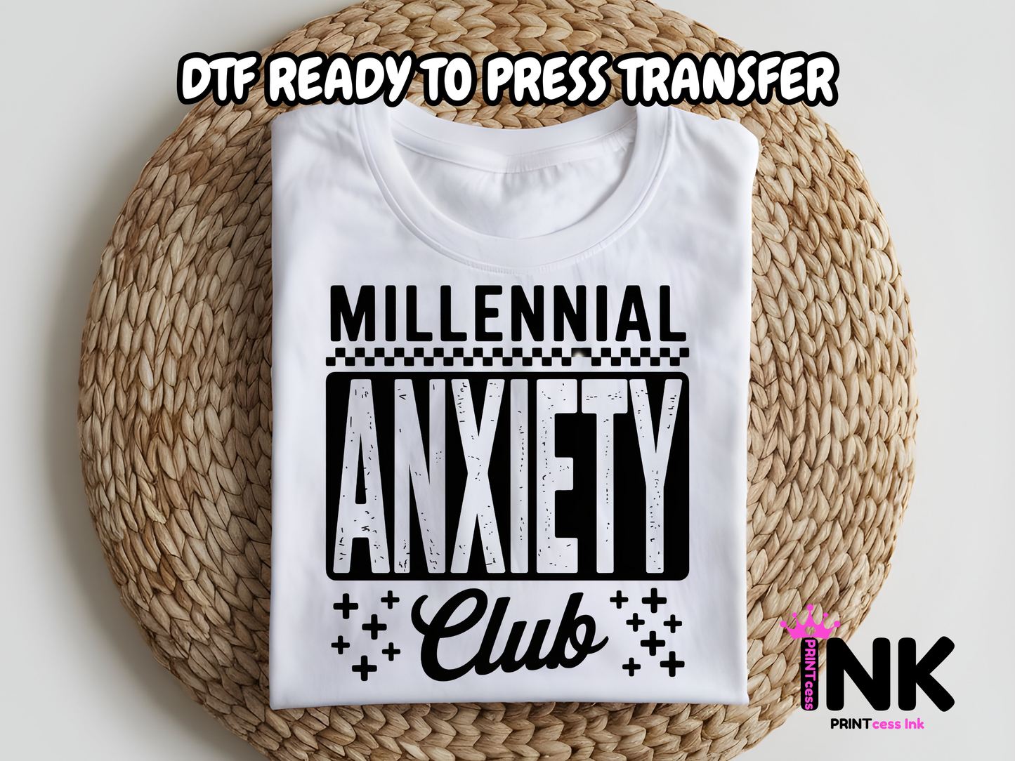 Millennial DTF101314| DTF T-Shirt Transfer | Ready to Press | DIY Heat Transfer for Clothing, Hoodies, Sweatshirt