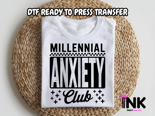 Millennial DTF101314| DTF T-Shirt Transfer | Ready to Press | DIY Heat Transfer for Clothing, Hoodies, Sweatshirt