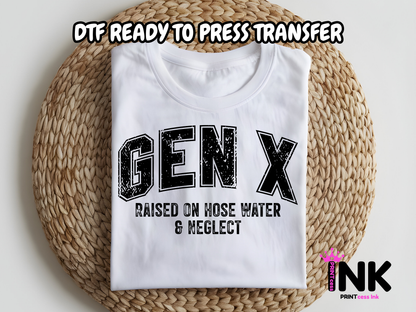 Gen X DTF101313| DTF T-Shirt Transfer | Ready to Press | DIY Heat Transfer for Clothing, Hoodies, Sweatshirt
