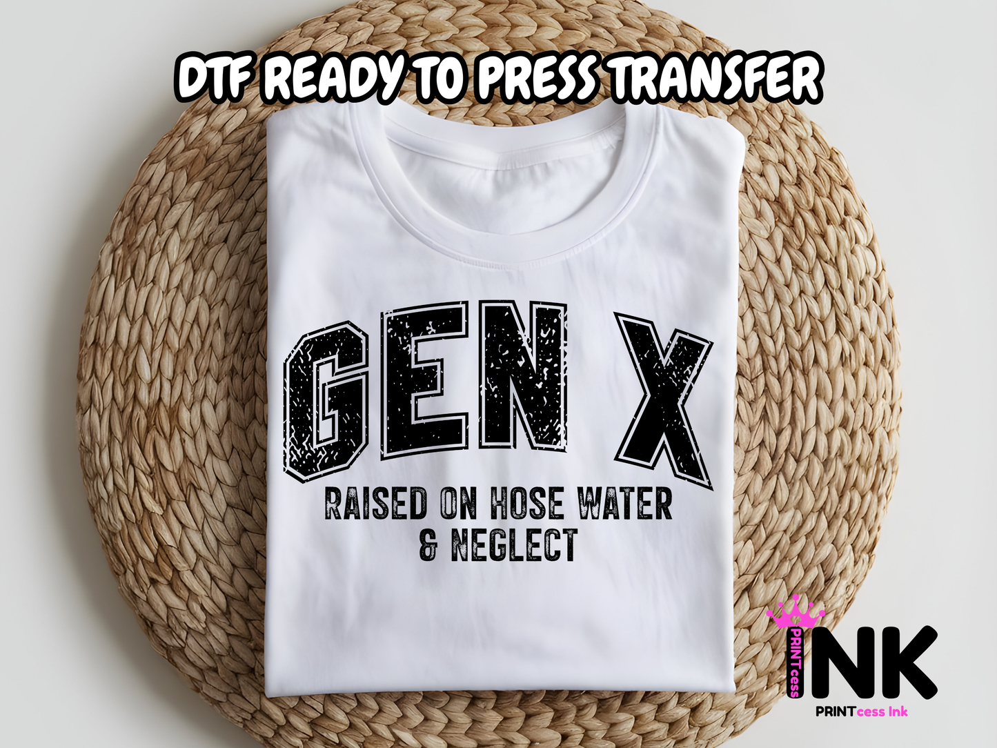 🎁 Gen X DTF101313| DTF T-Shirt Transfer | Ready to Press | DIY Heat Transfer for Clothing, Hoodies, Sweatshirt (100% off)