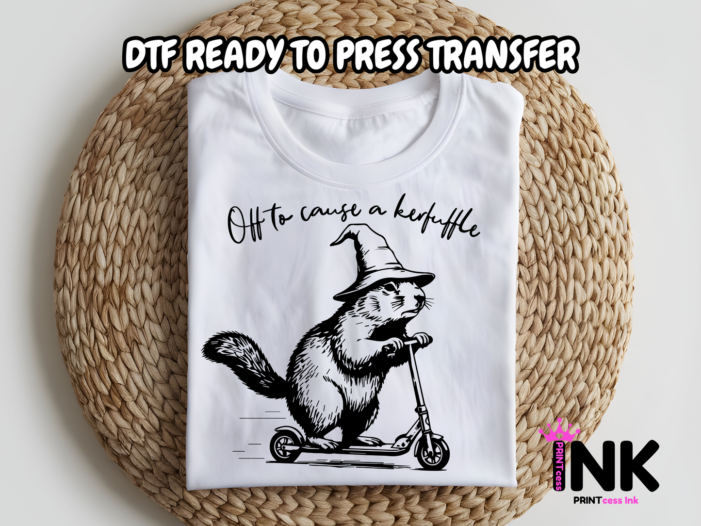 Kerfuffle DTF101315| DTF T-Shirt Transfer | Ready to Press | DIY Heat Transfer for Clothing, Hoodies, Sweatshirt