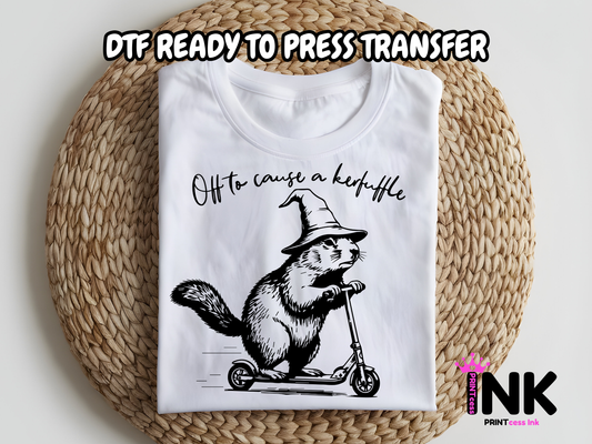 Kerfuffle DTF101315| DTF T-Shirt Transfer | Ready to Press | DIY Heat Transfer for Clothing, Hoodies, Sweatshirt