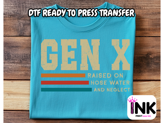 Gen X DTF101327| DTF T-Shirt Transfer | Ready to Press | DIY Heat Transfer for Clothing, Hoodies, Sweatshirt