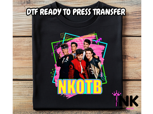 New Kids On The Block DTF101332| DTF T-Shirt Transfer | Ready to Press | DIY Heat Transfer for Clothing, Hoodies, Sweatshirt