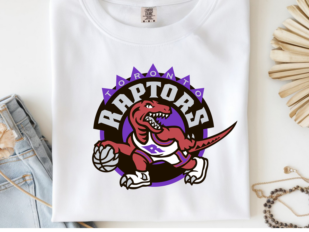 Raptors -  DTF102008- DTF T-Shirt Transfer | Ready to Press | DIY Heat Transfer for Clothing, Hoodies, Sweatshirt