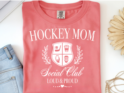 Hockey Mom -  DTF101920- DTF T-Shirt Transfer | Ready to Press | DIY Heat Transfer for Clothing, Hoodies, Sweatshirt