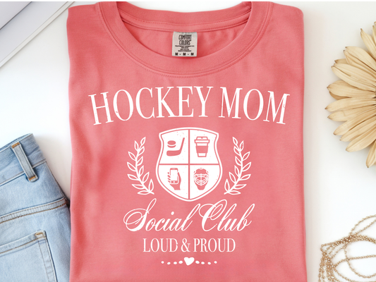 Hockey Mom -  DTF101920- DTF T-Shirt Transfer | Ready to Press | DIY Heat Transfer for Clothing, Hoodies, Sweatshirt