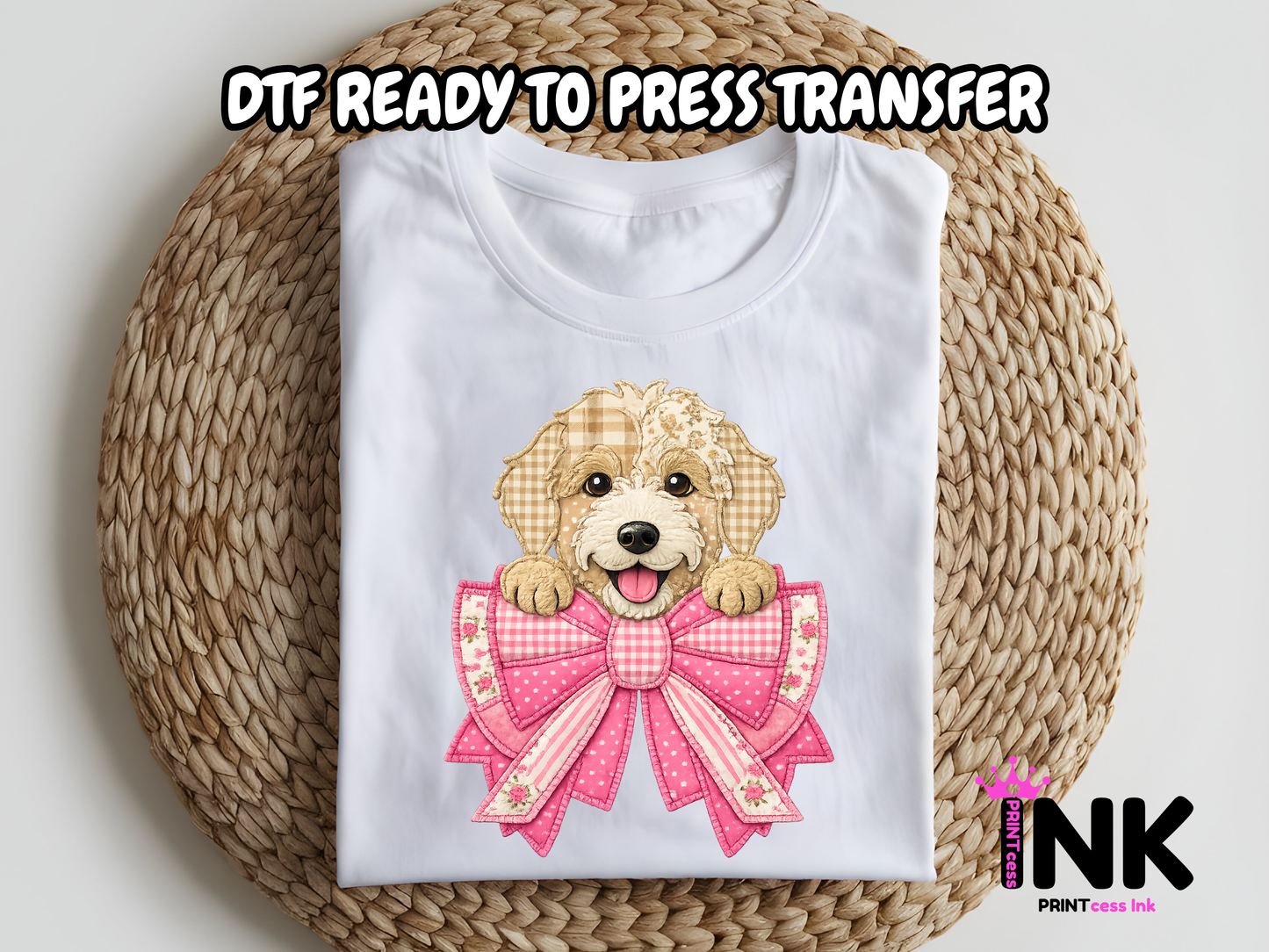 Golden doodle - DTF101720- T-Shirt Transfer | Ready to Press | DIY Heat Transfer for Clothing, Hoodies, Sweatshirt