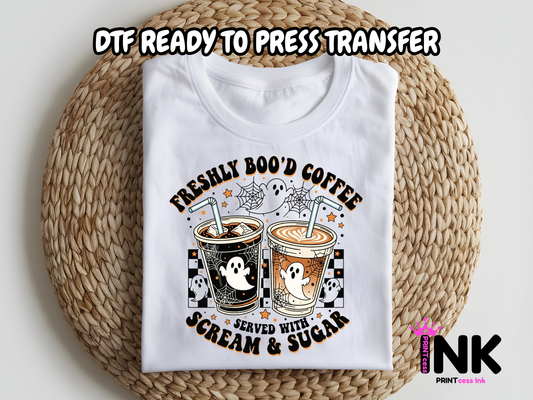 Freshly brewed -DTF101682- T-Shirt Transfer | Ready to Press | DIY Heat Transfer for Clothing, Hoodies, Sweatshirt