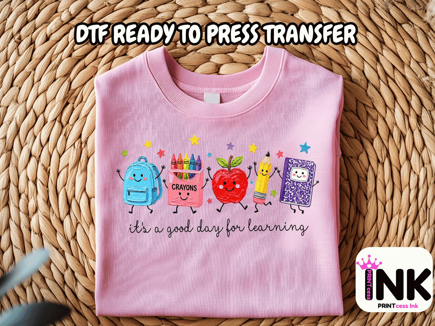 School -  DTF101769- T-Shirt Transfer | Ready to Press | DIY Heat Transfer for Clothing, Hoodies, Sweatshirt