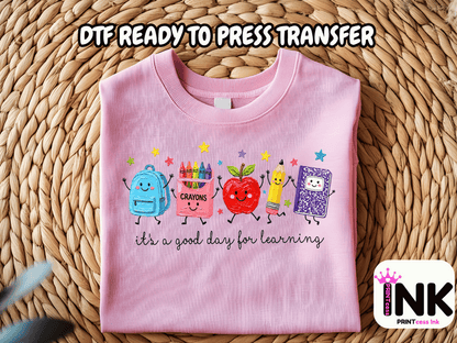 School -  DTF101769- T-Shirt Transfer | Ready to Press | DIY Heat Transfer for Clothing, Hoodies, Sweatshirt