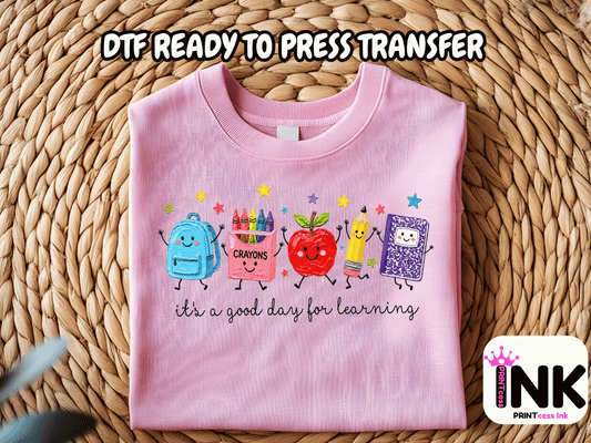 School -  DTF101769- T-Shirt Transfer | Ready to Press | DIY Heat Transfer for Clothing, Hoodies, Sweatshirt
