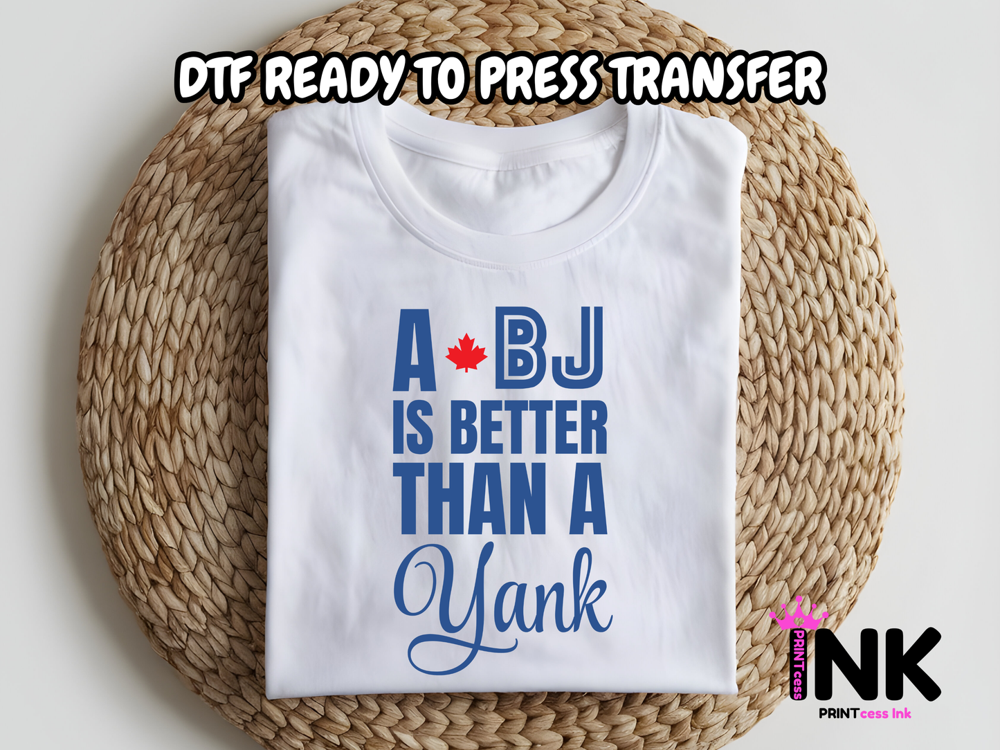 Blue Jays DTF101062| DTF T-Shirt Transfer | Ready to Press | DIY Heat Transfer for Clothing, Hoodies, Sweatshirt
