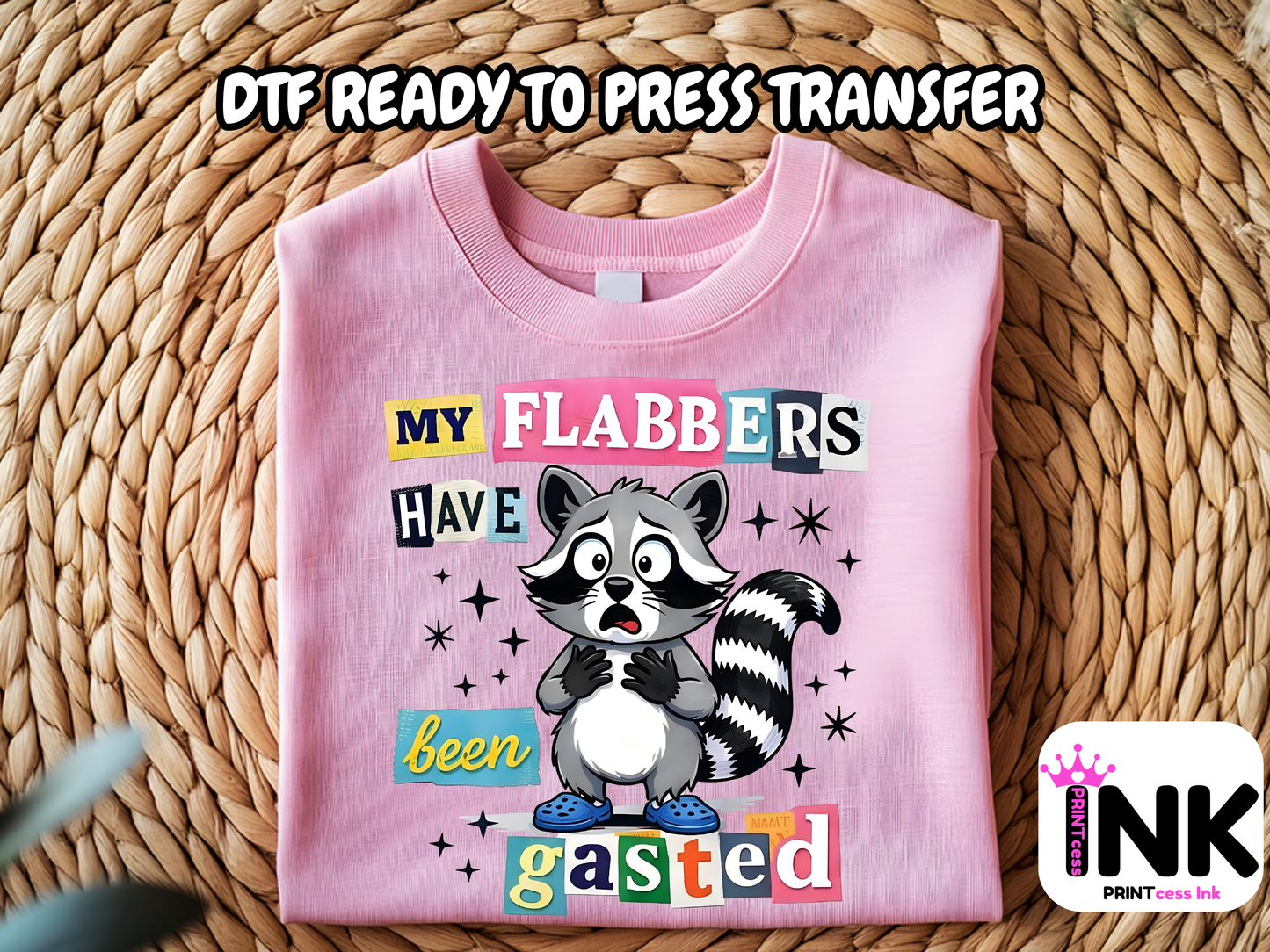 Flabber gasted -  DTF101750- T-Shirt Transfer | Ready to Press | DIY Heat Transfer for Clothing, Hoodies, Sweatshirt