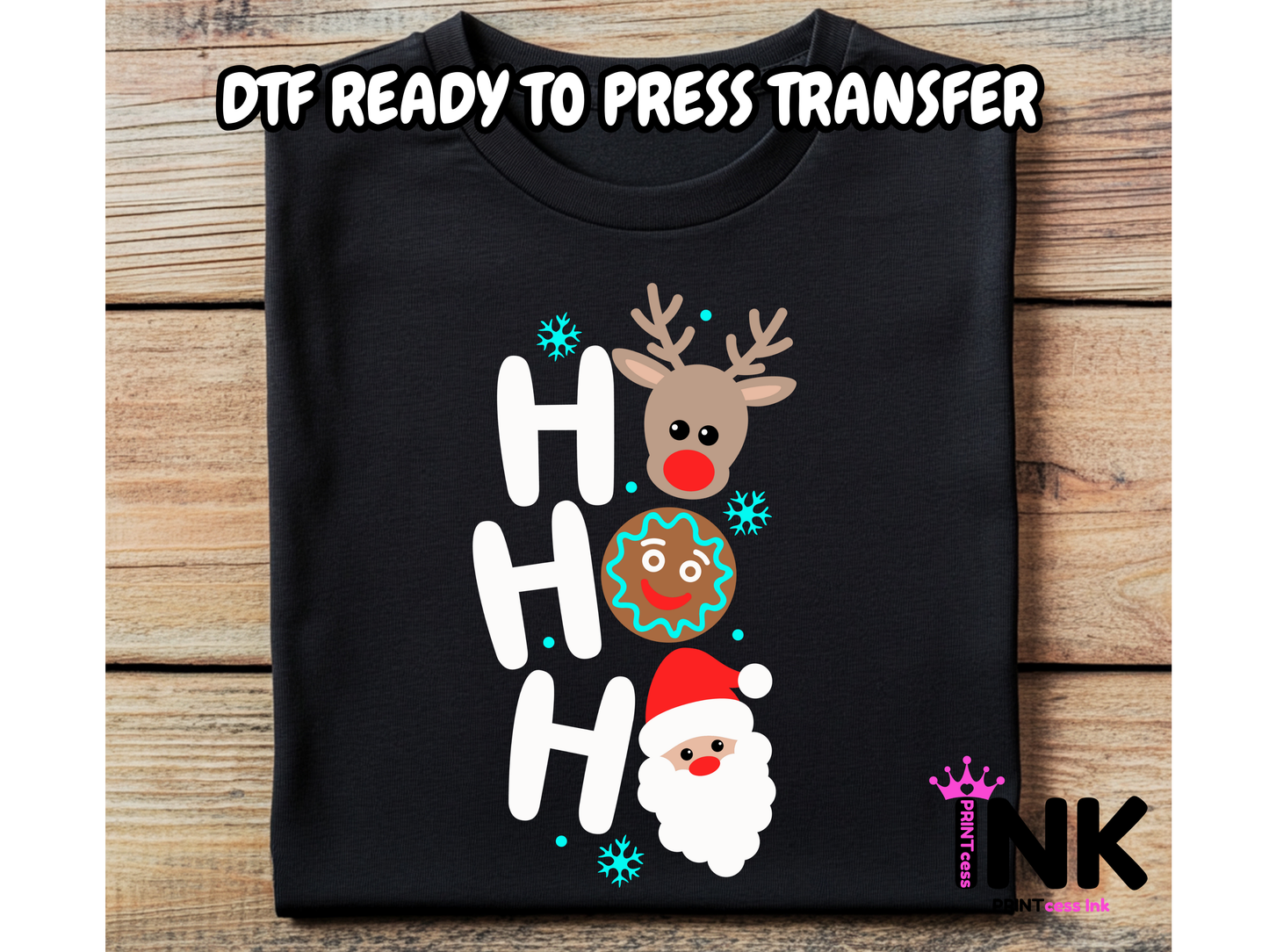 Hohoho DTF101182| DTF T-Shirt Transfer | Ready to Press | DIY Heat Transfer for Clothing, Hoodies, Sweatshirt