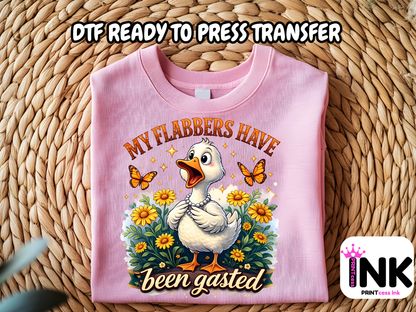 Flabber Gasted -  DTF101755- T-Shirt Transfer | Ready to Press | DIY Heat Transfer for Clothing, Hoodies, Sweatshirt