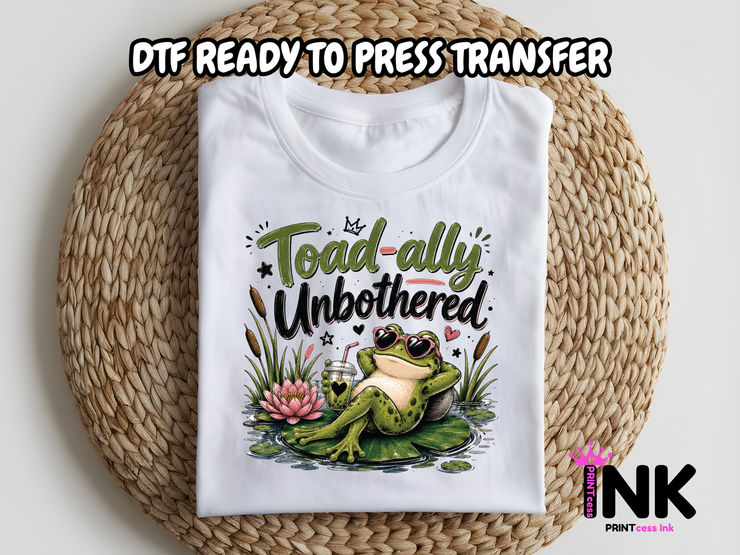 Unbothered -DTF101684- T-Shirt Transfer | Ready to Press | DIY Heat Transfer for Clothing, Hoodies, Sweatshirt