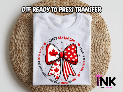 Canada -DTF101604  T-Shirt Transfer | Ready to Press | DIY Heat Transfer for Clothing, Hoodies, Sweatshirt