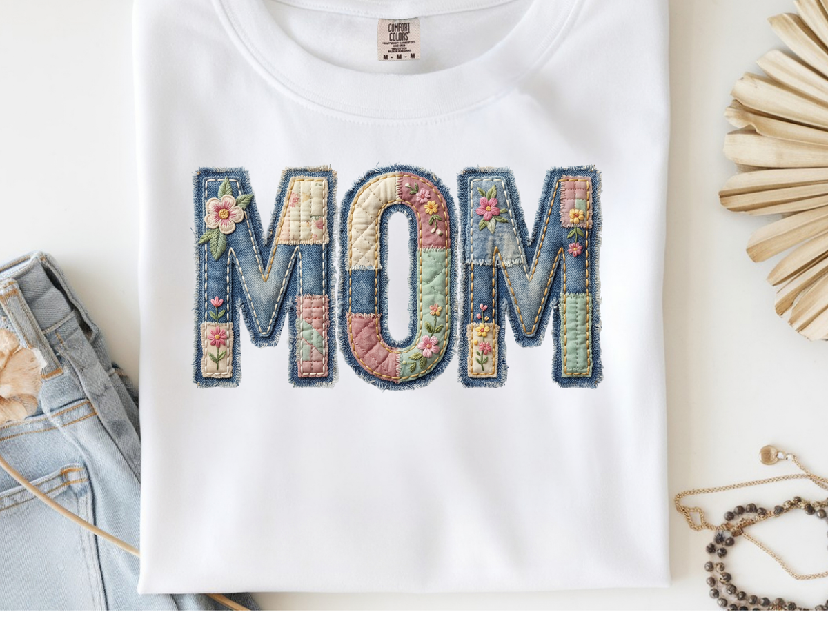 Mom -  DTF101913- DTF T-Shirt Transfer | Ready to Press | DIY Heat Transfer for Clothing, Hoodies, Sweatshirt