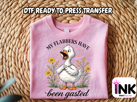 Flabber Gasted -  DTF101753- T-Shirt Transfer | Ready to Press | DIY Heat Transfer for Clothing, Hoodies, Sweatshirt