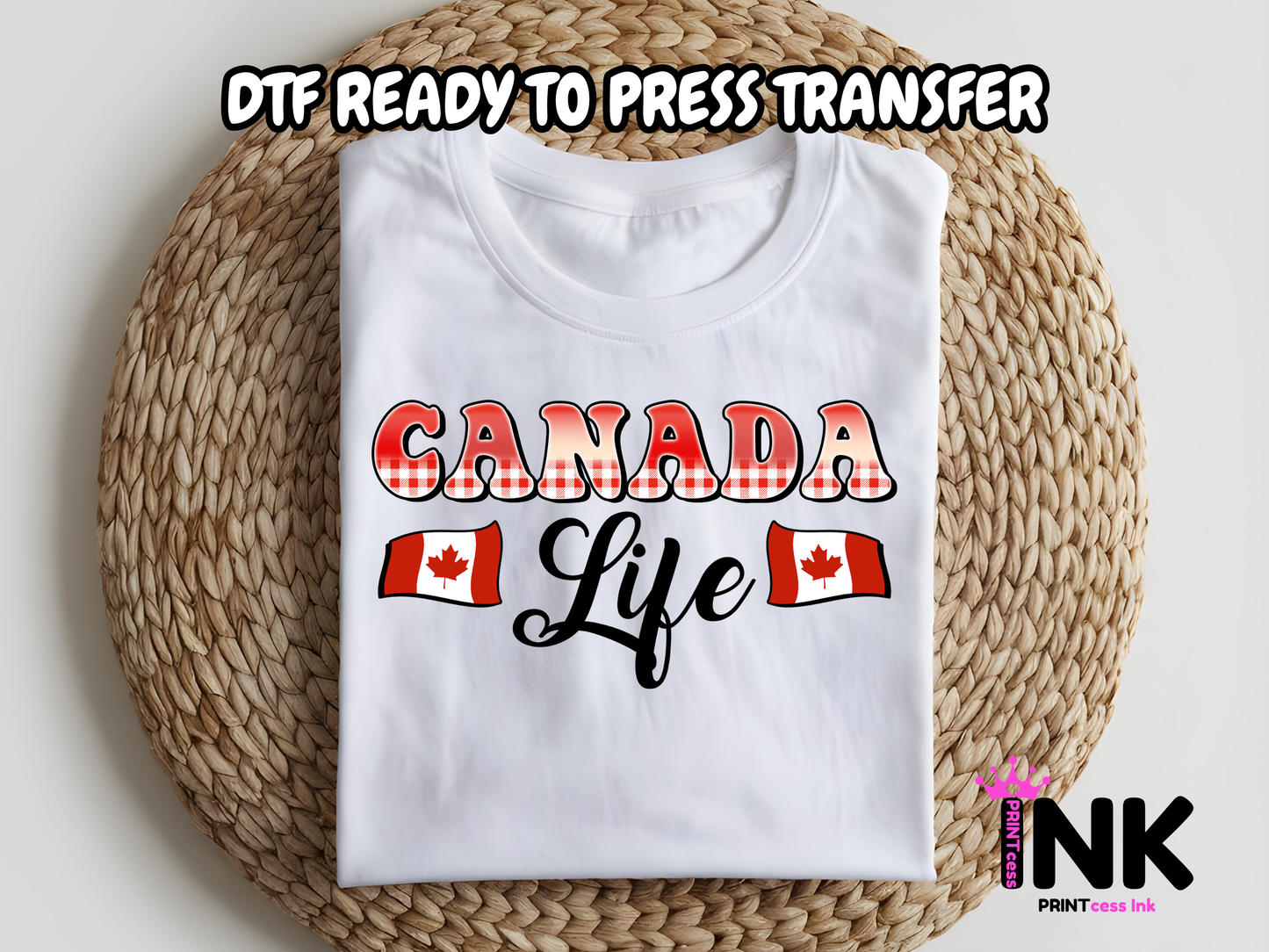 Canada Life -DTF101601  T-Shirt Transfer | Ready to Press | DIY Heat Transfer for Clothing, Hoodies, Sweatshirt
