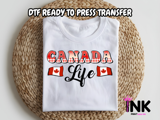 Canada Life -DTF101601  T-Shirt Transfer | Ready to Press | DIY Heat Transfer for Clothing, Hoodies, Sweatshirt
