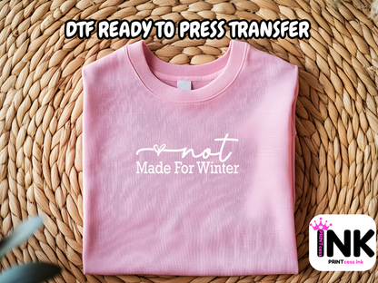 Winter DTF101213| DTF T-Shirt Transfer | Ready to Press | DIY Heat Transfer for Clothing, Hoodies, Sweatshirt