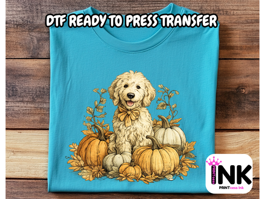 Fall doodle -  DTF101735- T-Shirt Transfer | Ready to Press | DIY Heat Transfer for Clothing, Hoodies, Sweatshirt
