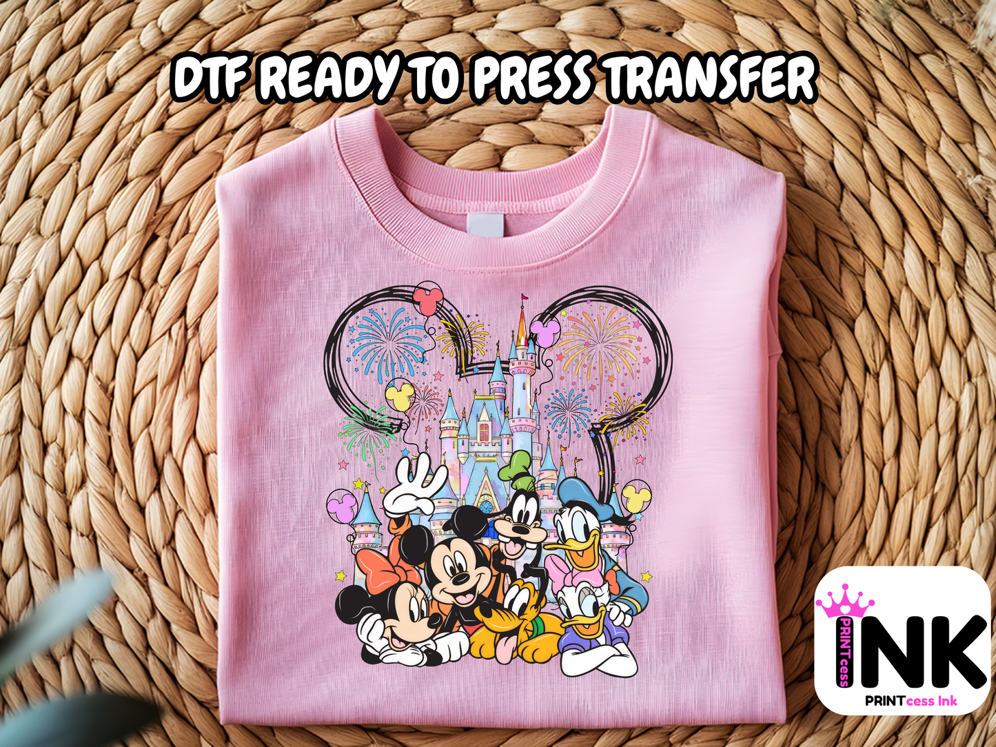 Disney -DTF101615 - T-Shirt Transfer | Ready to Press | DIY Heat Transfer for Clothing, Hoodies, Sweatshirt