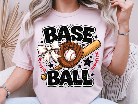 Baseball DTF101524 DTF T-Shirt Transfer | Ready to Press | DIY Heat Transfer for Clothing, Hoodies, Sweatshirt