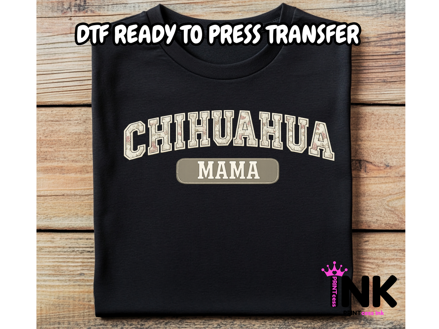 Chihuahua Mama - DTF101722- T-Shirt Transfer | Ready to Press | DIY Heat Transfer for Clothing, Hoodies, Sweatshirt (Copy)