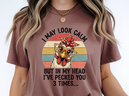 May look calm DTF101446 DTF T-Shirt Transfer | Ready to Press | DIY Heat Transfer for Clothing, Hoodies, Sweatshirt