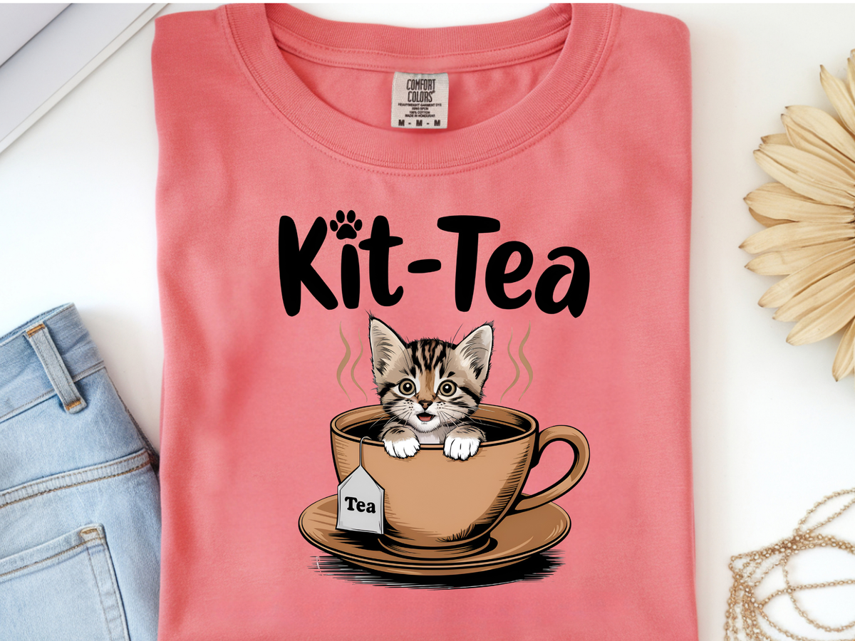 Kit-Tea -  DTF101894- DTF T-Shirt Transfer | Ready to Press | DIY Heat Transfer for Clothing, Hoodies, Sweatshirt