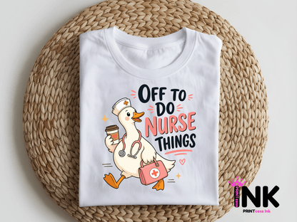 Nurse Things-  DTF101812- DTF T-Shirt Transfer | Ready to Press | DIY Heat Transfer for Clothing, Hoodies, Sweatshirt