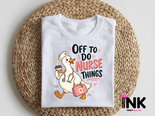 Nurse Things-  DTF101812- DTF T-Shirt Transfer | Ready to Press | DIY Heat Transfer for Clothing, Hoodies, Sweatshirt
