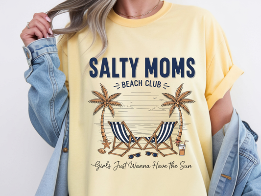 Salty Moms DTF101430 DTF T-Shirt Transfer | Ready to Press | DIY Heat Transfer for Clothing, Hoodies, Sweatshirt