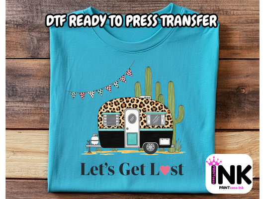Camping DTF101384| DTF T-Shirt Transfer | Ready to Press | DIY Heat Transfer for Clothing, Hoodies, Sweatshirt