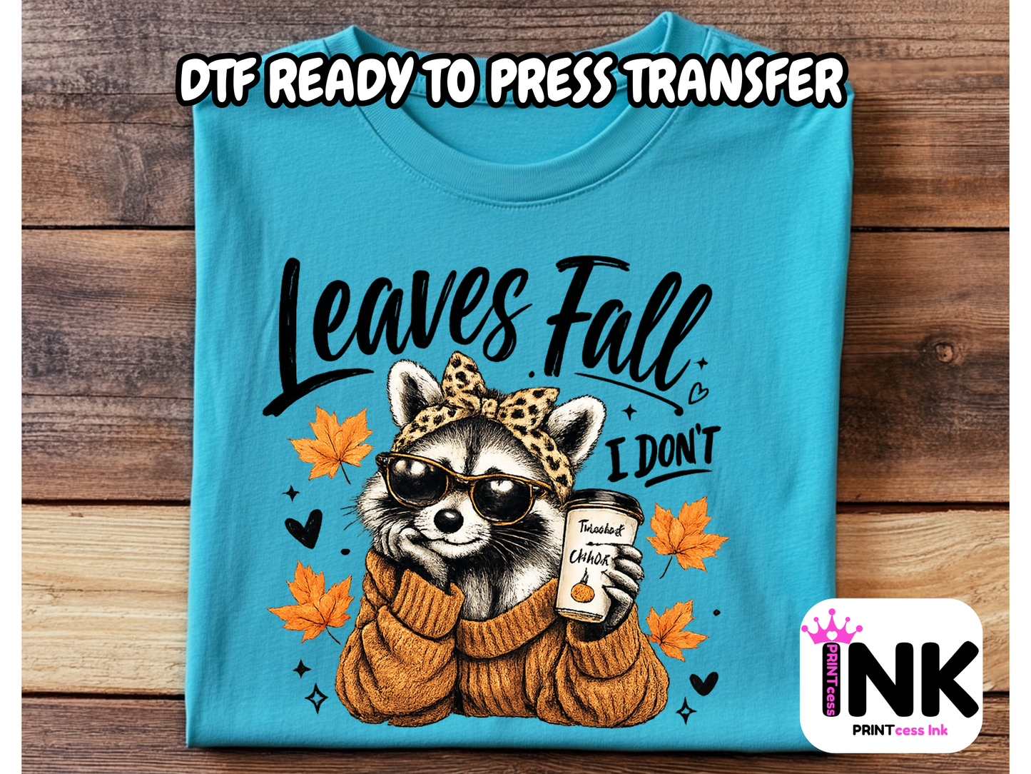 Leaves fall - DTF101732- T-Shirt Transfer | Ready to Press | DIY Heat Transfer for Clothing, Hoodies, Sweatshirt