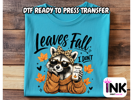 Leaves fall - DTF101732- T-Shirt Transfer | Ready to Press | DIY Heat Transfer for Clothing, Hoodies, Sweatshirt