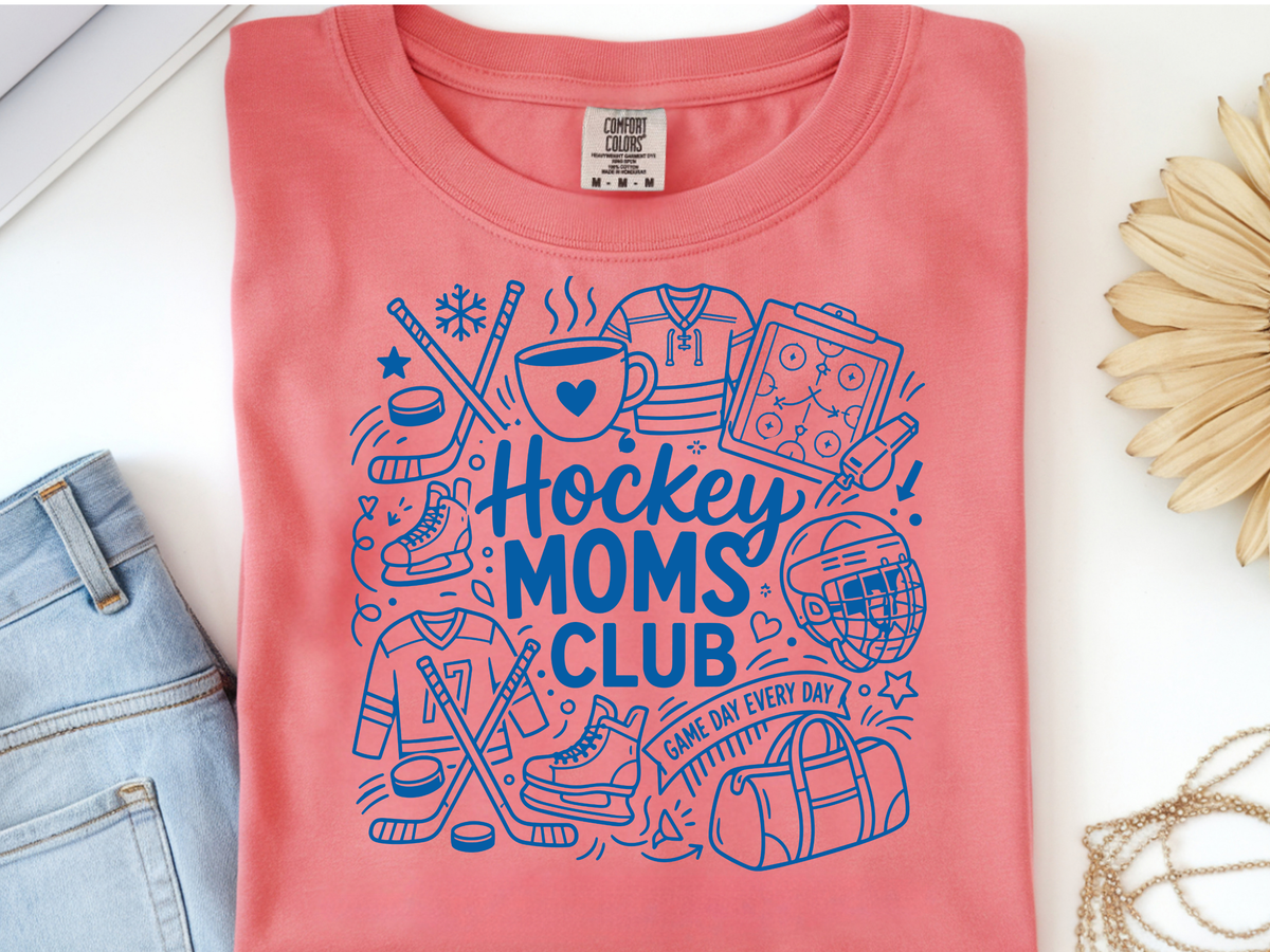 Hockey Mom -  DTF101921- DTF T-Shirt Transfer | Ready to Press | DIY Heat Transfer for Clothing, Hoodies, Sweatshirt