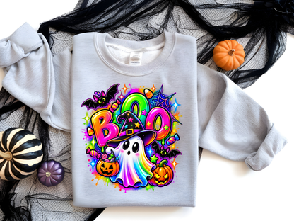 Boo -  DTF101860- DTF T-Shirt Transfer | Ready to Press | DIY Heat Transfer for Clothing, Hoodies, Sweatshirt