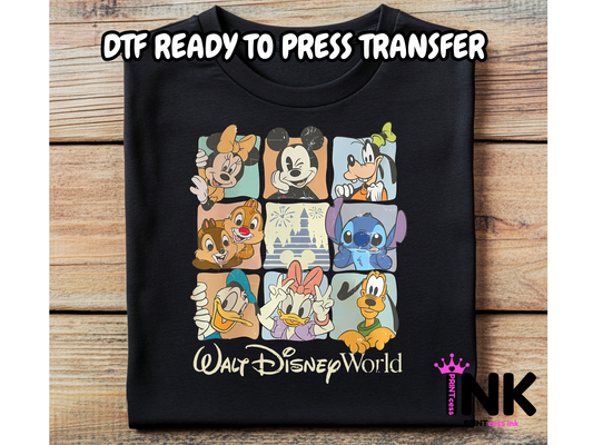 Cartoon -DTF101609 - T-Shirt Transfer | Ready to Press | DIY Heat Transfer for Clothing, Hoodies, Sweatshirt