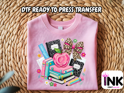 Books - DTF101717- T-Shirt Transfer | Ready to Press | DIY Heat Transfer for Clothing, Hoodies, Sweatshirt